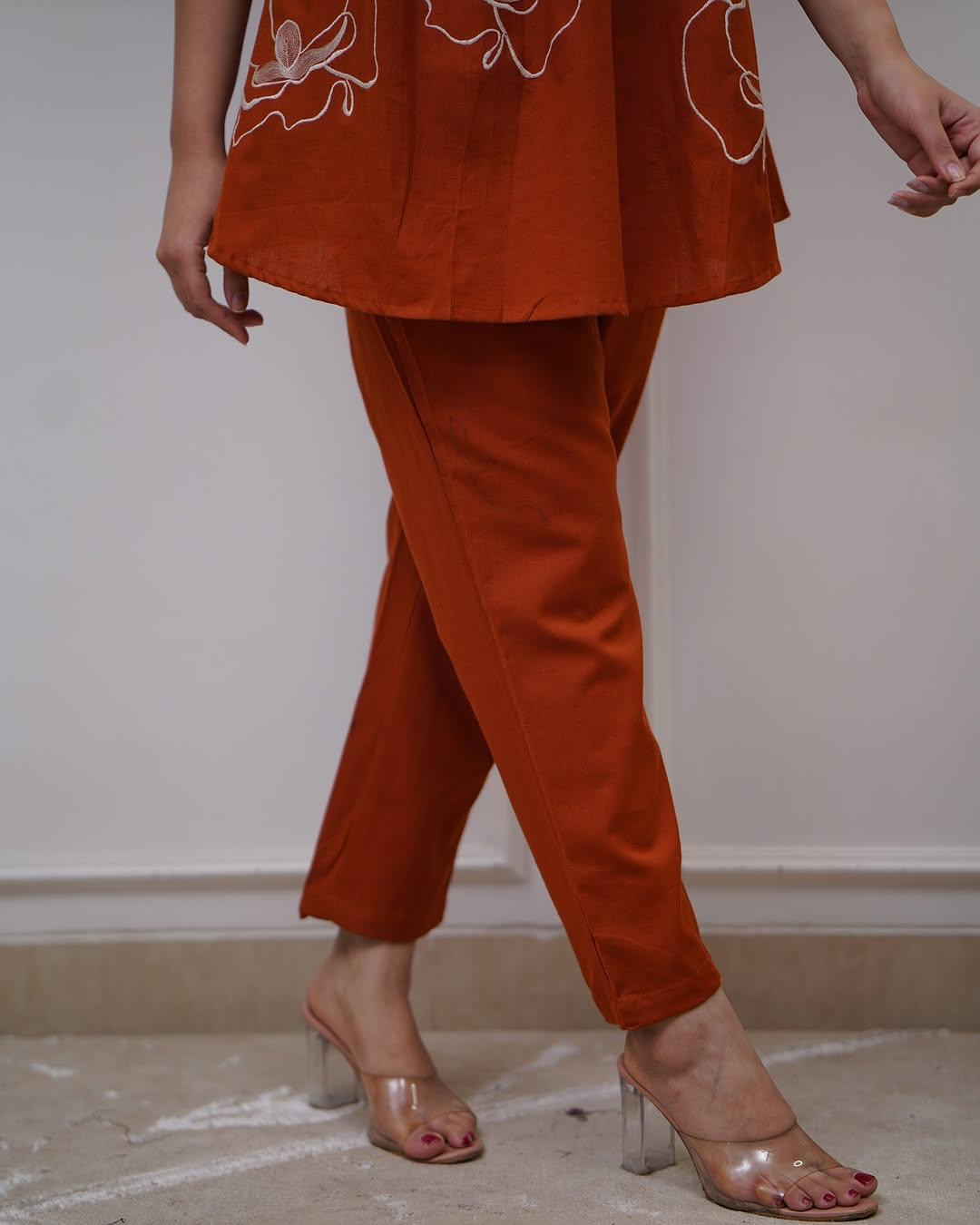 Aaysa Embroidered Pure Cotton Co-Ord Set