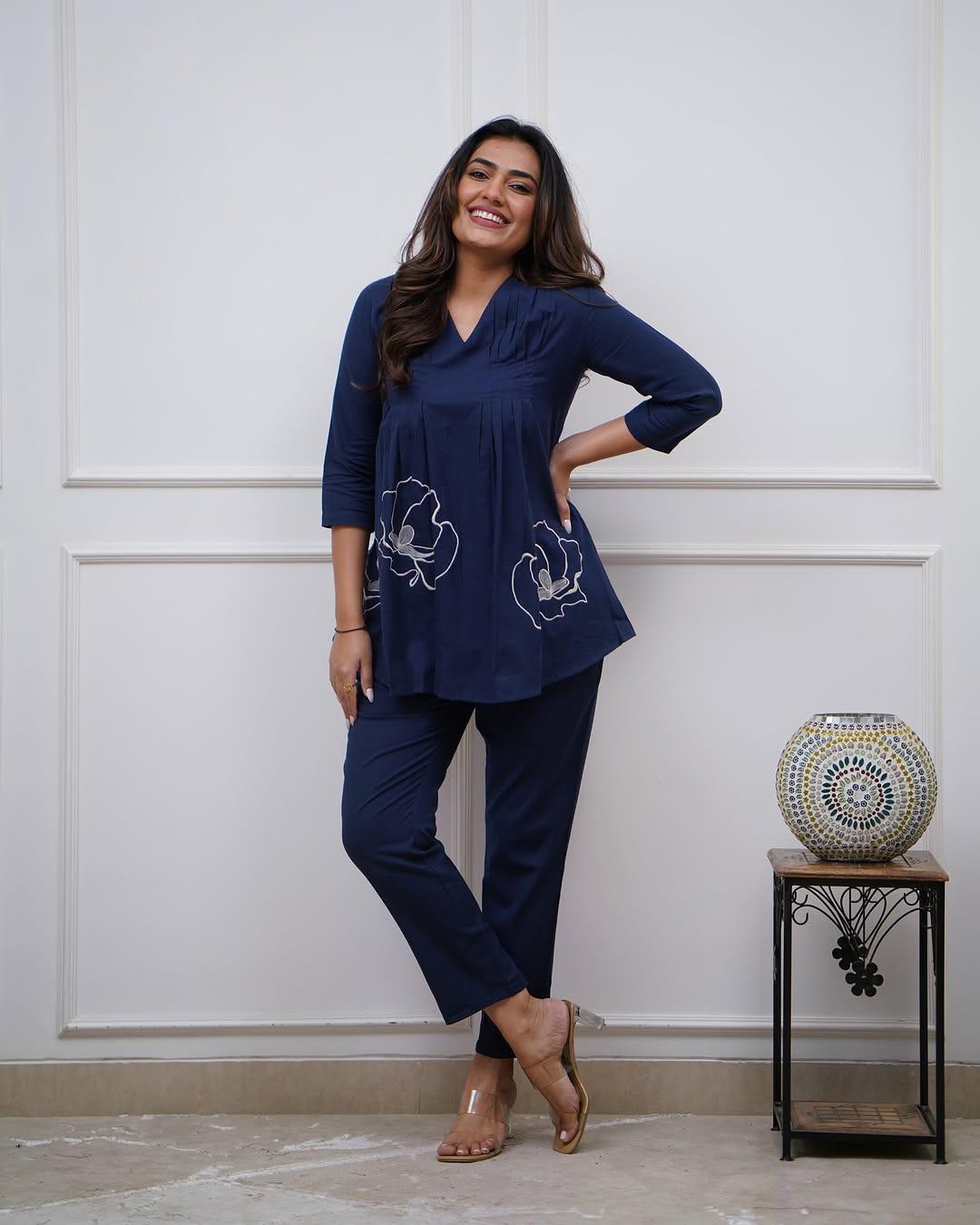 Aaysa Embroidered Pure Cotton Co-Ord Set
